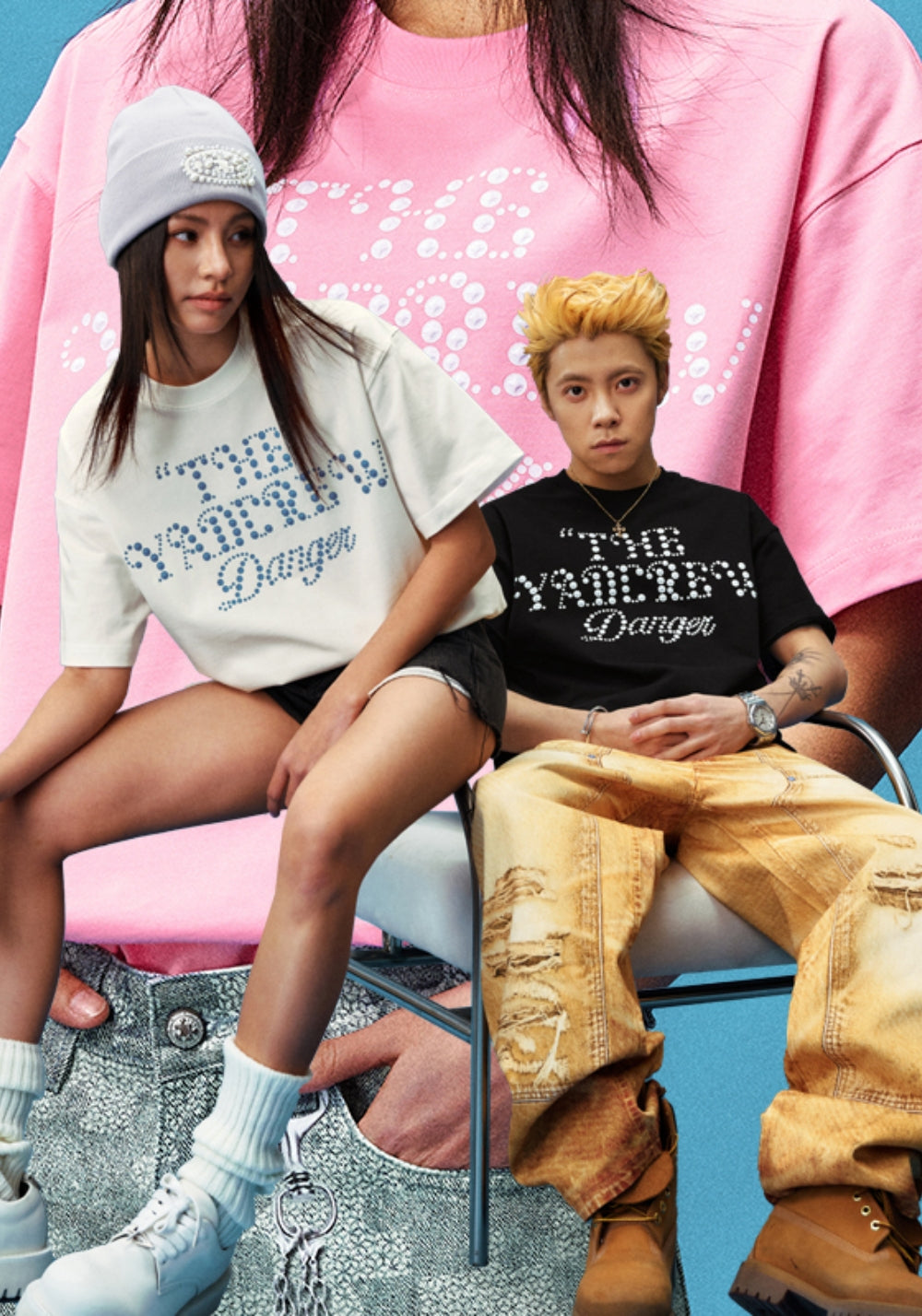 YADcrew丨YADcrew Star-Dot Tee-Pink - PSYLOS 1, YADcrew丨YADcrew Star-Dot Tee-Pink, T-Shirt, YADcrew, PSYLOS 1